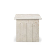 Moe's Home Collection Forum Side Cream Marble Side Table