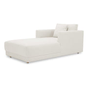 Moe’e Home Collection Bryn Oyster Boucle Velvet Chaise