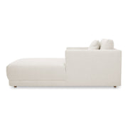 Moe’e Home Collection Bryn Oyster Boucle Velvet Chaise