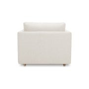 Moe’e Home Collection Bryn Oyster Boucle Velvet Chaise