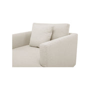Moe’e Home Collection Bryn Oyster Boucle Velvet Chaise