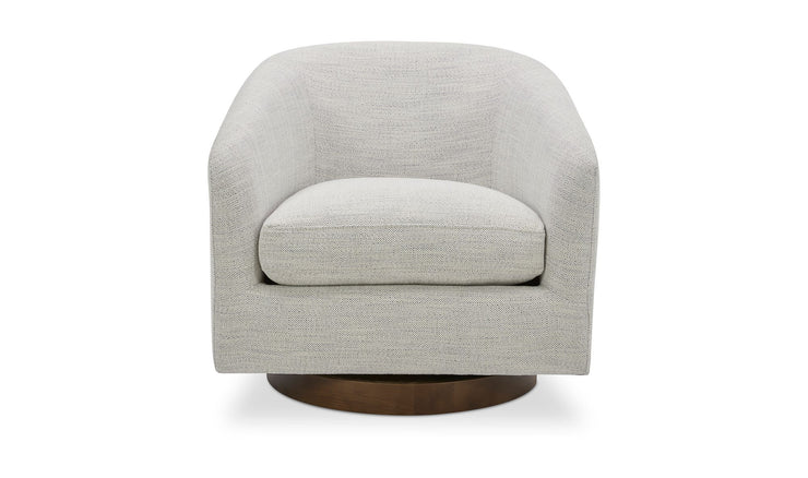 Moe's Home Collection Oscy White Swivel Chair