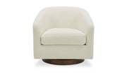 Moe's Home Collection Oscy White Faux Shearling Swivel Chair