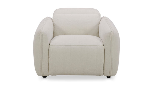 Moe's Home Collection Eli Warm White Power Recliner Chair