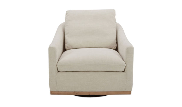 Moe's Home Collection Linden Soft Beige Swivel Chair