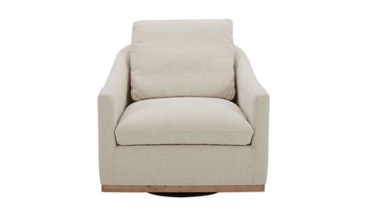 Moe's Home Collection Linden Soft Beige Swivel Chair
