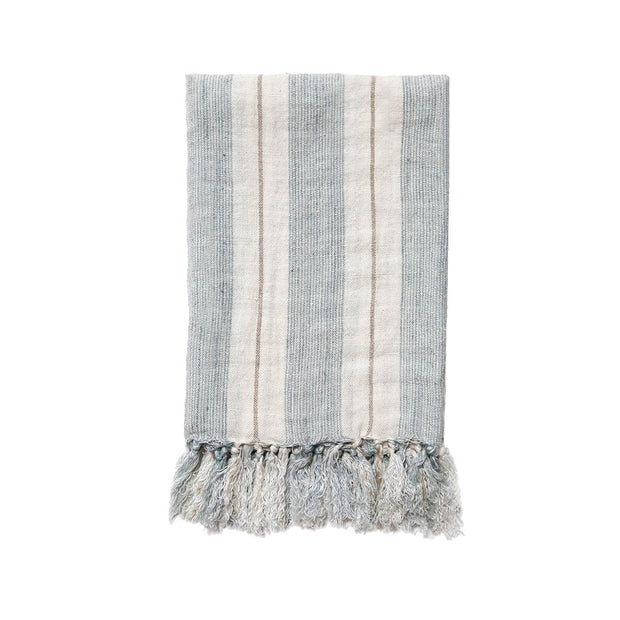 Pom Pom at Home Laguna Linen Striped Blanket ~ Available in 2 Colors