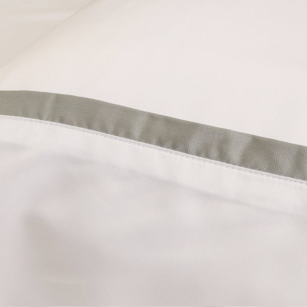 Pom Pom at Home Langston Bamboo Sateen Duvet Cover Set ~ Ocean Flange ~ Available in Twin, Queen and King Sizes