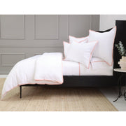 Pom Pom at Home Langston Bamboo Sateen Duvet Cover Set ~  Pink Flange ~ Available in Twin, Queen and King Sizes