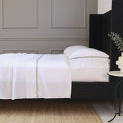 Pom Pom at Home Langston Bamboo Sateen Sheet Set ~ Sea Glass Flange ~ Available in Twin, Queen and King Sizes