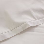Pom Pom at Home Langston Bamboo Sateen Duvet Cover Set ~ White Flange ~ Available in Twin, Queen and King Sizes