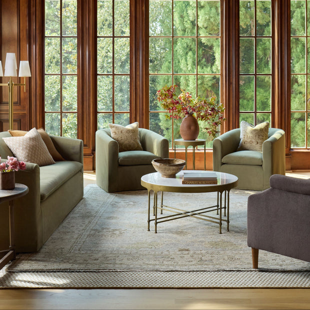 Surya x Becki Owens Collection Leandro End Table in Brown Brushed Oak