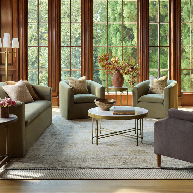 Surya x Becki Owens Collection Leandro End Table in Brown Brushed Oak