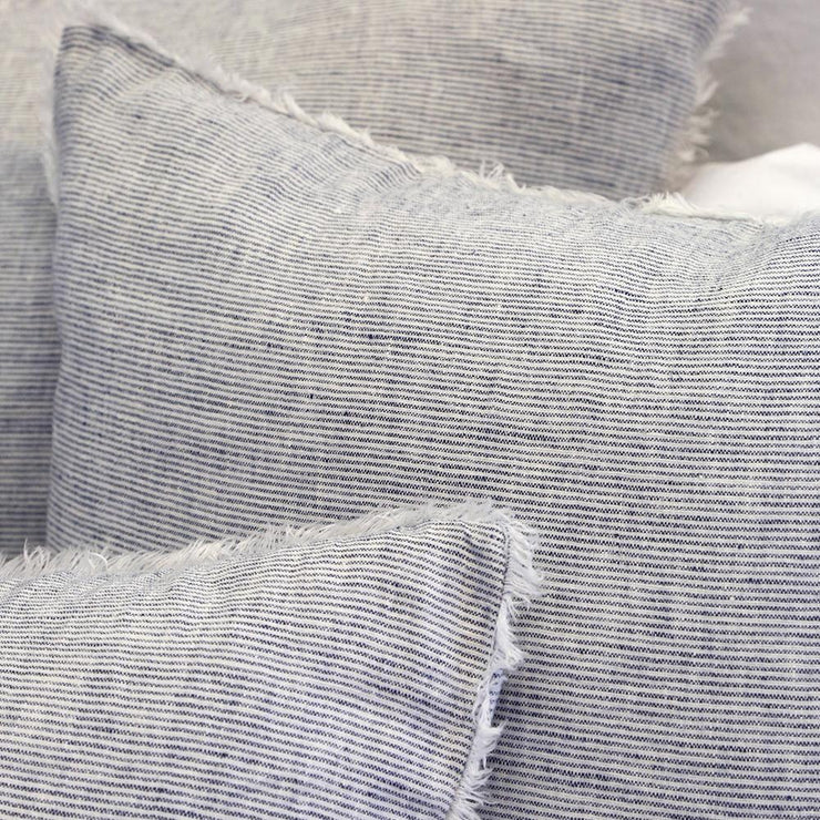 Pom Pom at Home Logan Navy Linen Duvet Cover and Pillow Shams ~ Available in Twin, Queen and King Sizes