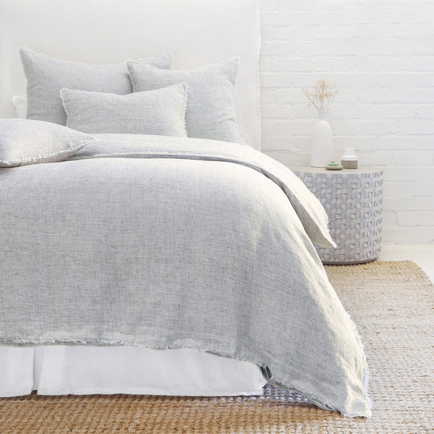 Pom Pom at Home Logan Navy Linen Duvet Cover and Pillow Shams ~ Available in Twin, Queen and King Sizes