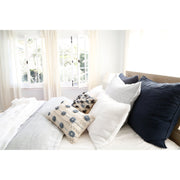 Pom Pom at Home Logan Navy Linen Duvet Cover and Pillow Shams ~ Available in Twin, Queen and King Sizes