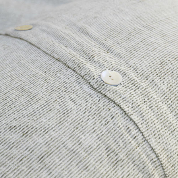 Pom Pom at Home Logan Olive Linen Duvet Cover and Pillow Shams ~ Available in Twin, Queen and King Sizes