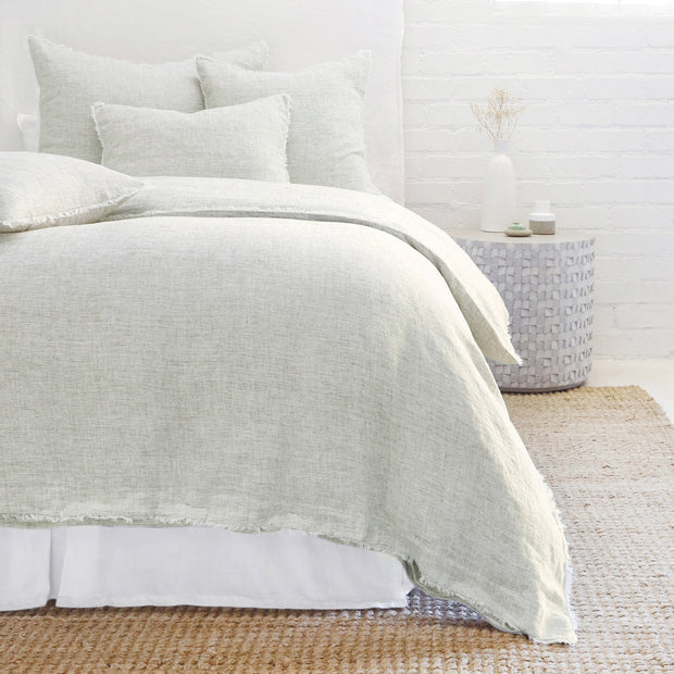 Pom Pom at Home Logan Olive Linen Duvet Cover and Pillow Shams ~ Available in Twin, Queen and King Sizes