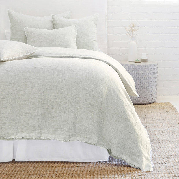 Pom Pom at Home Logan Olive Linen Duvet Cover and Pillow Shams ~ Available in Twin, Queen and King Sizes
