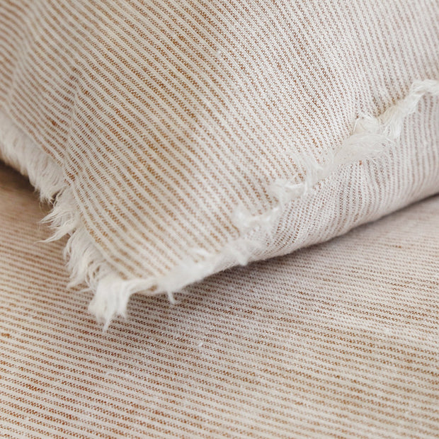Pom Pom at Home Logan Terracotta Linen Duvet Cover and Pillow Shams ~ Available in Twin, Queen and King Sizes