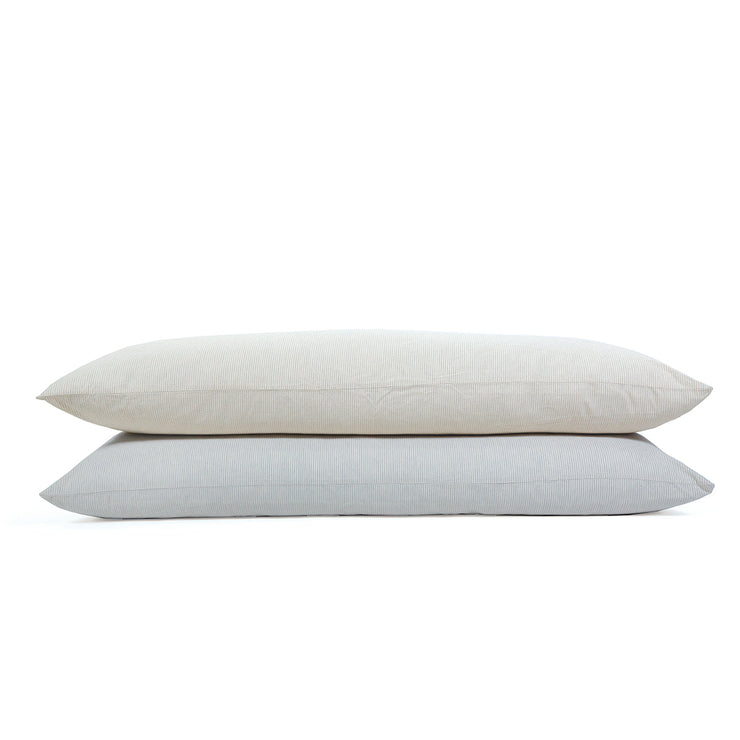 Pom Pom at Home Luke Light Blue Striped Duvet Cover and Pillow Shams ~ Available in Twin, Queen and King Sizes