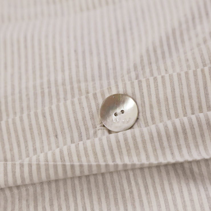 Pom Pom at Home Luke Natural Striped Duvet Cover and Pillow Shams ~ Available in Twin, Queen and King Sizes