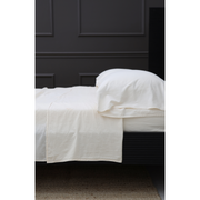 Pom Pom at Home Mateo Greige Crinkled Cotton Sheet Set ~ Available in Twin, Queen and King Sizes