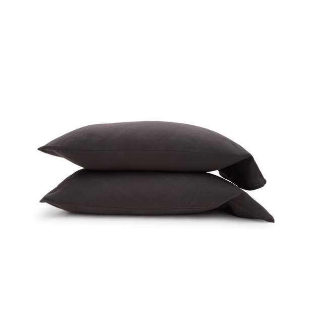 Pom Pom at Home Mateo Midnight Crinkled Cotton Sheet Set ~ Available in Twin, Queen and King Sizes