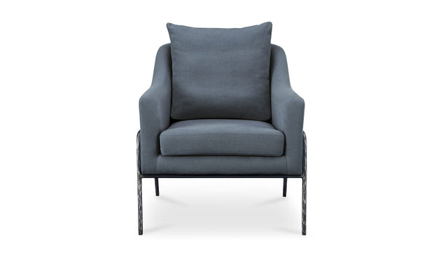 Moe's Home Collection Archer Slate Blue Accent Chair