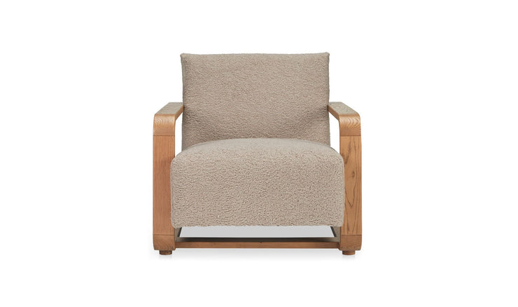 Moe's Home Collection Eckersley Beige Faux Shearling Lounge Chair