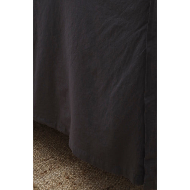 Pom Pom at Home Paneled Midnight Crinkled Cotton Bedskirt ~ Available in Twin, Queen and King Sizes