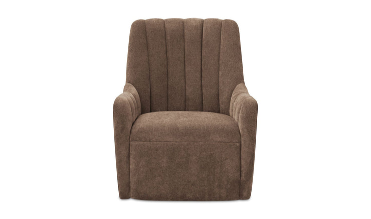 Moe's Home Collection Bowie Cool Brown Swivel Chair