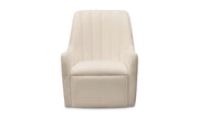 Moe's Home Collection Bowie White Swivel Chair