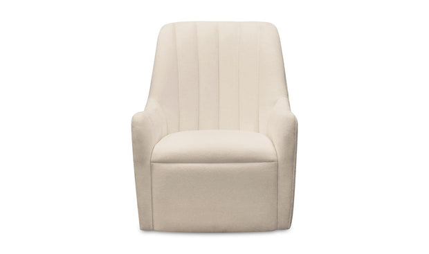 Moe's Home Collection Bowie White Swivel Chair
