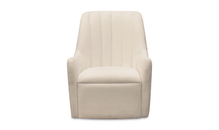 Moe's Home Collection Bowie White Swivel Chair