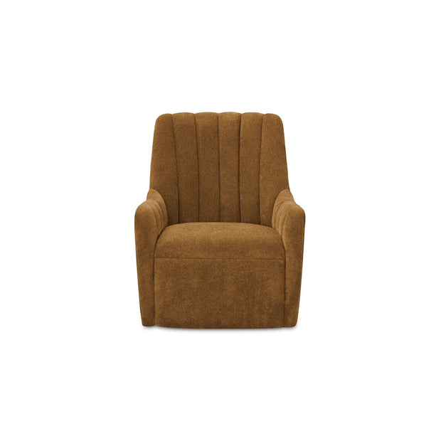 Moe's Home Collection Bowie Ochre Brown Swivel Chair