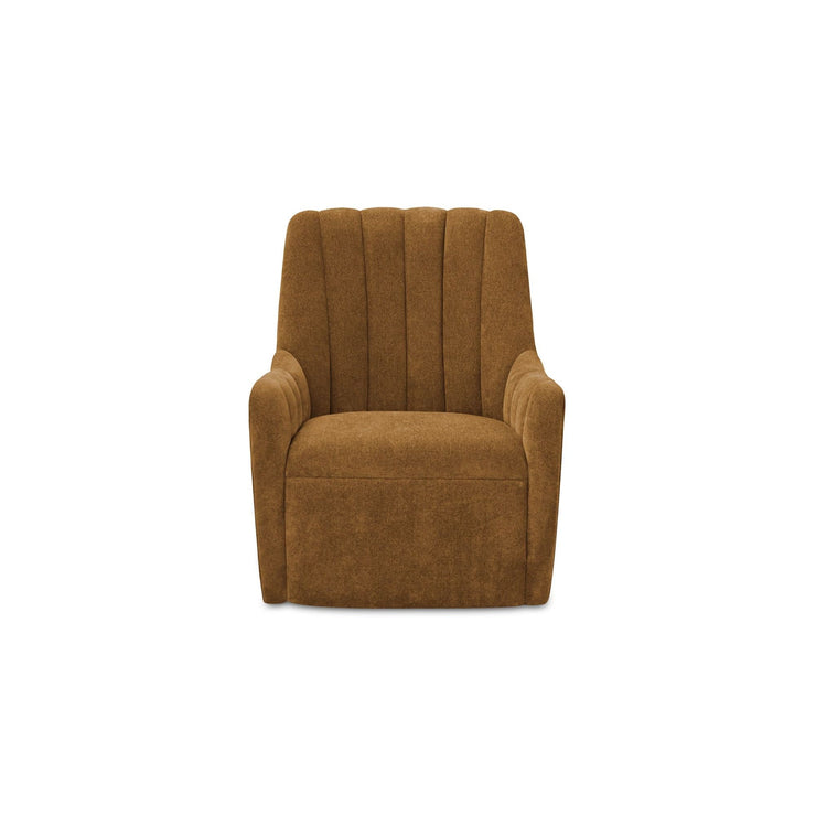 Moe's Home Collection Bowie Ochre Brown Swivel Chair