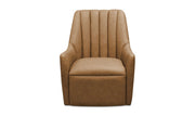Moe's Home Collection Bowie Tan Leather Swivel Chair
