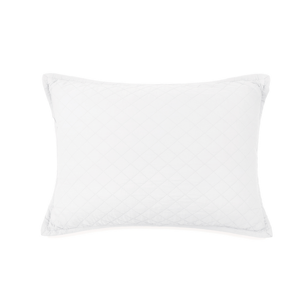 Pom Pom at Home Monaco White Bamboo Sateen Coverlet ~ Available in Twin, Queen and King Sizes