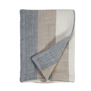 Pom Pom at Home Monterey Ocean and Natural Blanket ~ Available in Queen and King Sizes
