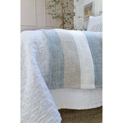 Pom Pom at Home Monterey Ocean and Natural Blanket ~ Available in Queen and King Sizes