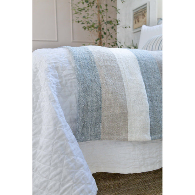 Pom Pom at Home Monterey Ocean and Natural Blanket ~ Available in Queen and King Sizes