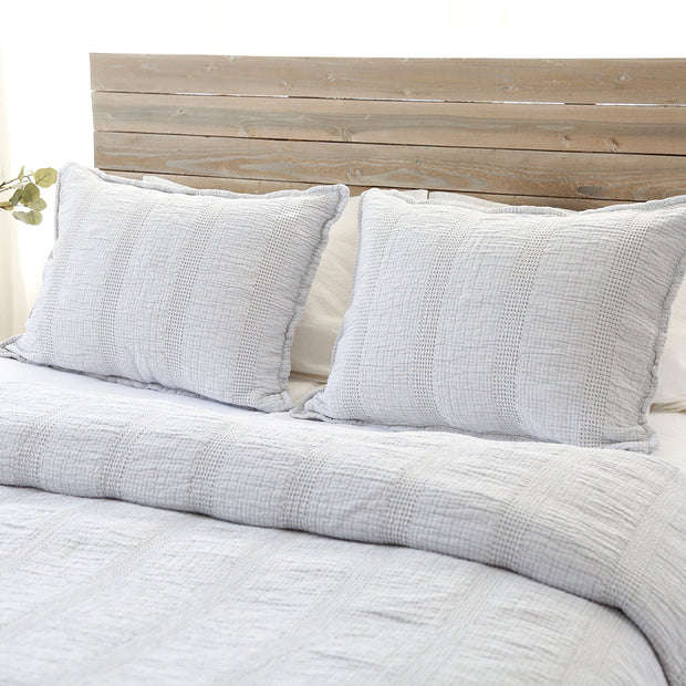 Pom Pom at Home Nantucket Grey Matelasse Coverlet and Pillow Shams ~ Available in Twin, Queen and King Sizes