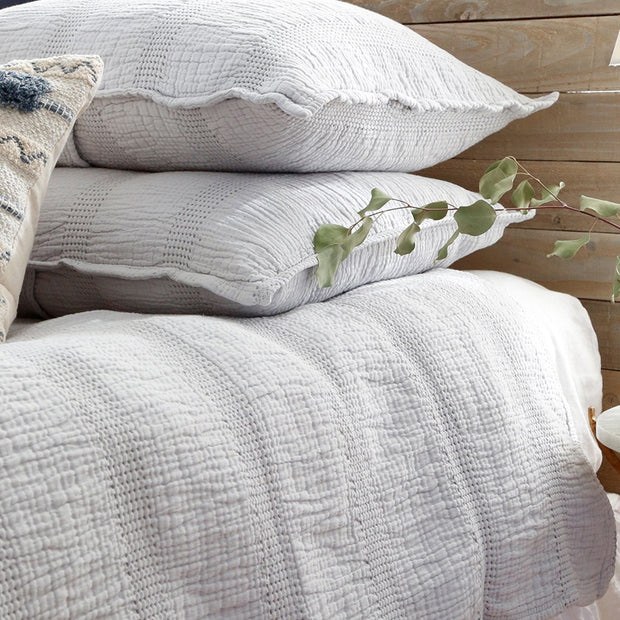 Pom Pom at Home Nantucket Grey Matelasse Coverlet and Pillow Shams ~ Available in Twin, Queen and King Sizes