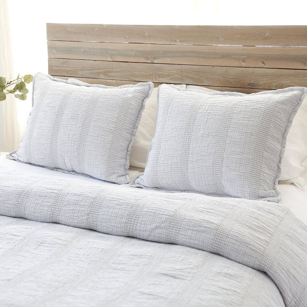 Pom Pom at Home Nantucket Grey Matelasse Coverlet and Pillow Shams ~ Available in Twin, Queen and King Sizes