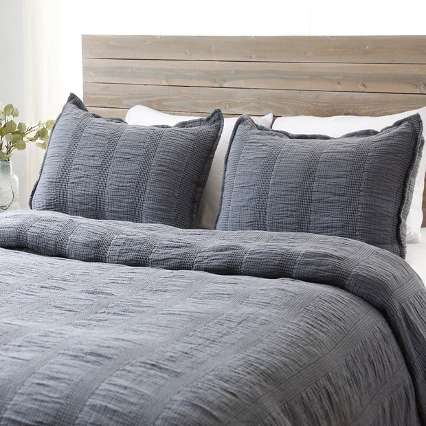 Pom Pom at Home Nantucket Midnight Matelasse Coverlet and Pillow Shams ~ Available in Twin, Queen and King Sizes