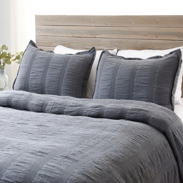 Pom Pom at Home Nantucket Midnight Matelasse Coverlet and Pillow Shams ~ Available in Twin, Queen and King Sizes