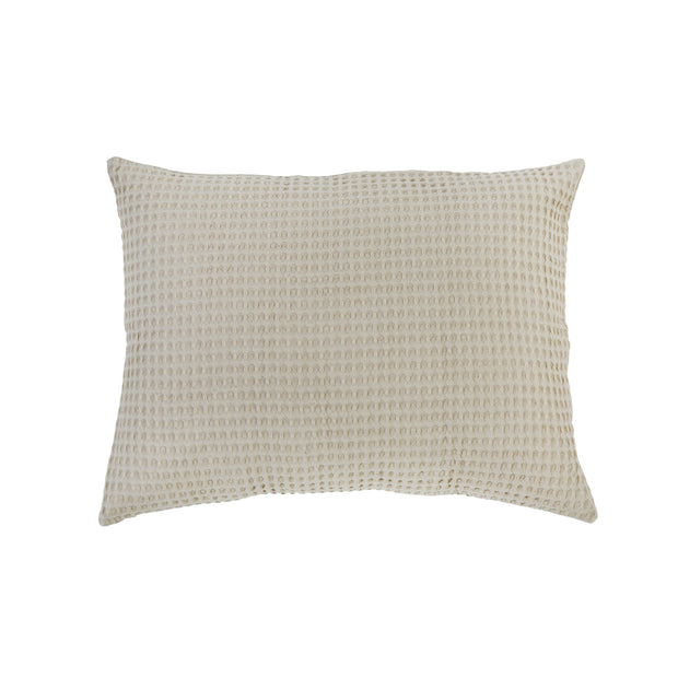 Pom Pom at Home Zuma Natural Waffle Weave Blanket and Pillow Shams ~ Available in Twin, Queen and King Sizes