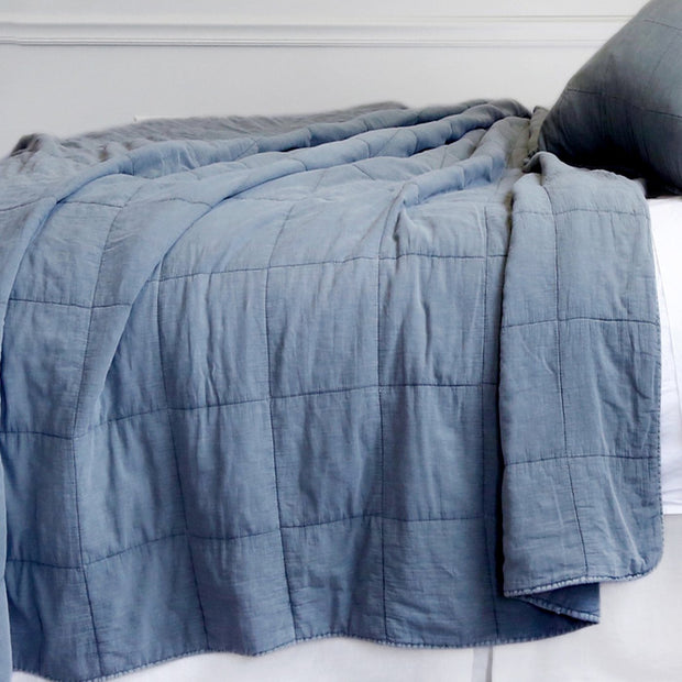 Pom Pom at Home Antwerp Navy Coverlet