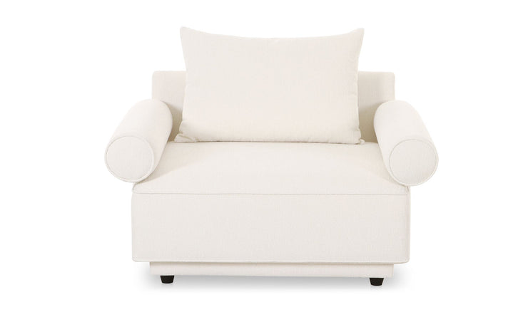 Moe's Home Collection Rosello White Armchair